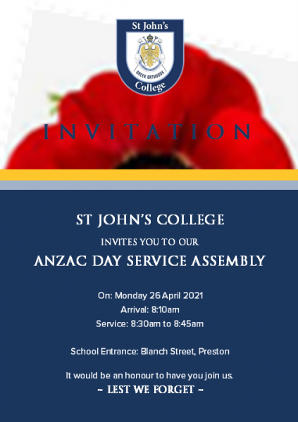 Anzac Day Service Assembly - 3